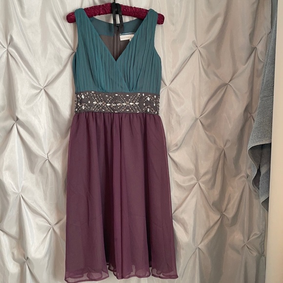 Blue & Purple Formal Dress Size 2 - Picture 1 of 10